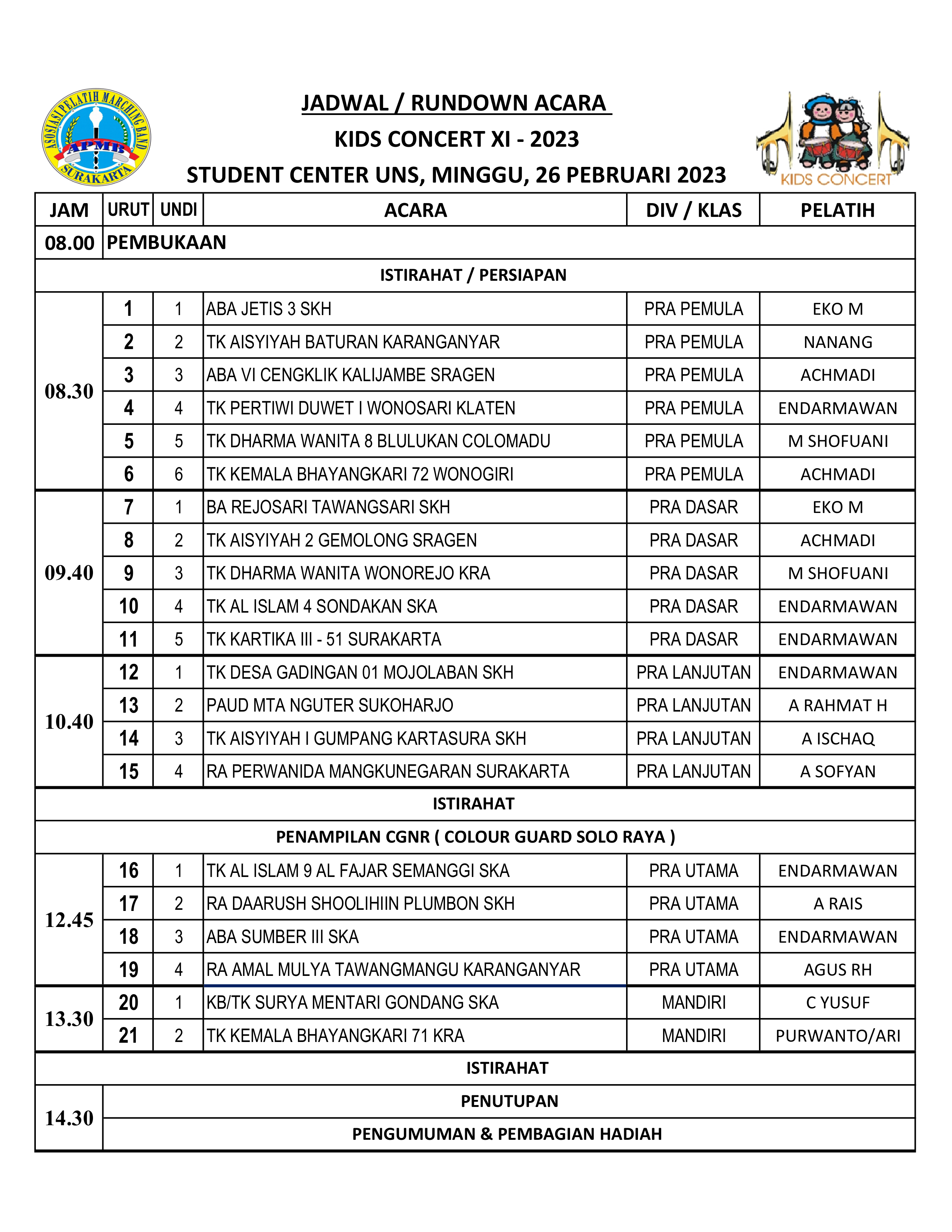 event-jadwal